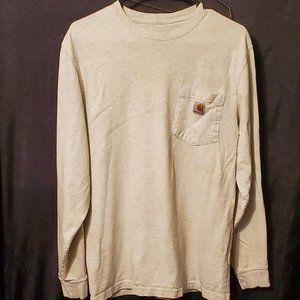 Men's Gray Carhartt Long Sleeve Shirt. Size Small.